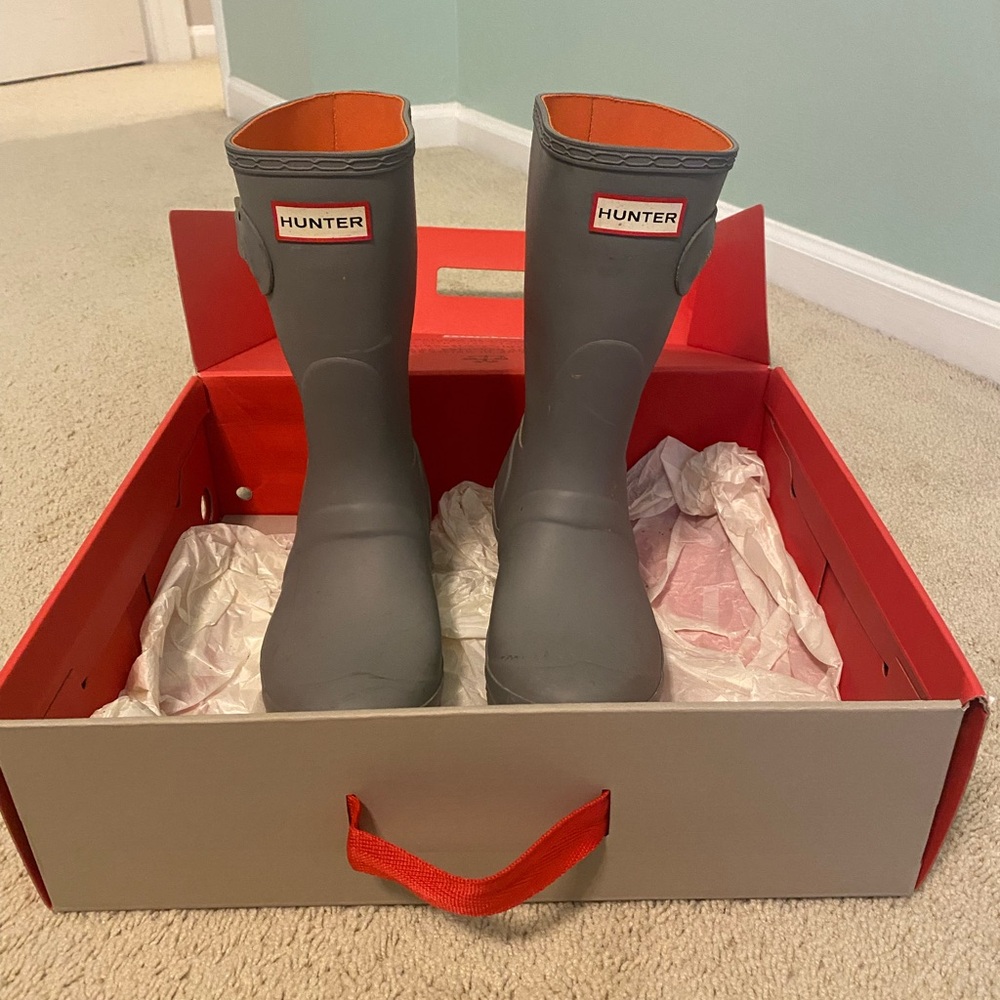 Hunter Gray Rain Boots